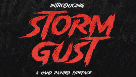 فونت انگلیسی Storm Gust