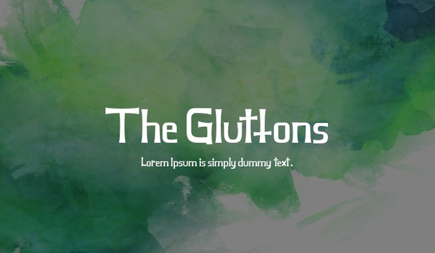 فونت The Gluttons