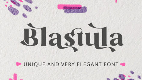 فونت انگلیسی Blastula