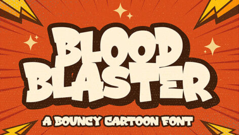 فونت انگلیسی Blood Blaster