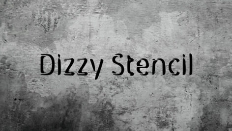 فونت انگلیسی Dizzy Stencil