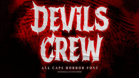فونت انگلیسی Devils Crew