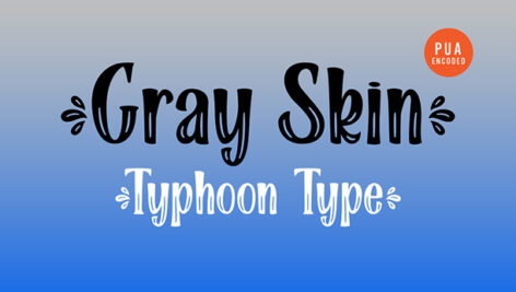 فونت انگلیسی Gray Skin