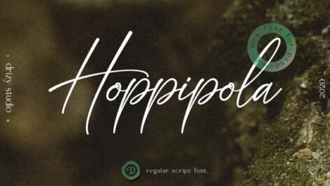 فونت انگلیسی Hoppipola