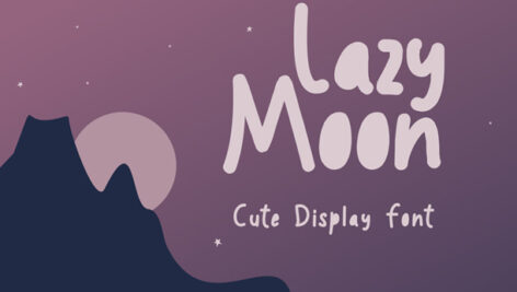 فونت انگلیسی Lazy Moon