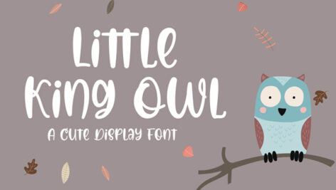فونت انگلیسی Little King Owl