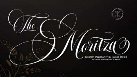 فونت انگلیسی Moritza Script