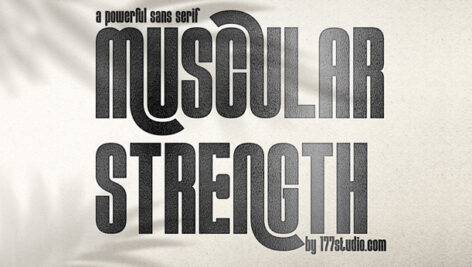 فونت انگلیسی Muscular Strength