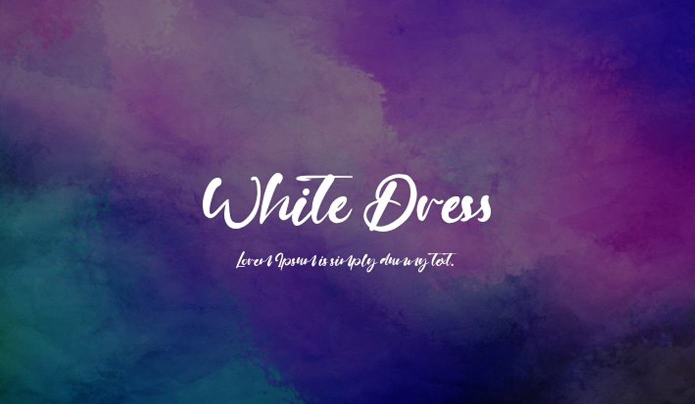 فونت انگلیسی White Dress