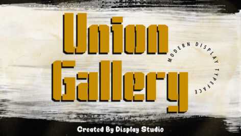 فونت انگلیسی Union Gallery