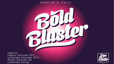 فونت انگلیسی Bold Blaster