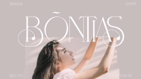 فونت انگلیسی Bontias