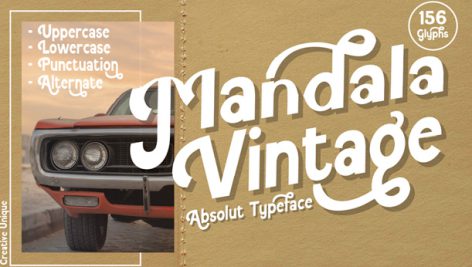 فونت انگلیسی Mandala Vintage