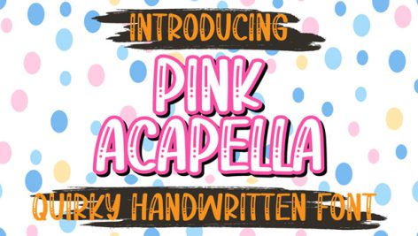 فونت انگلیسی Pink Acapella