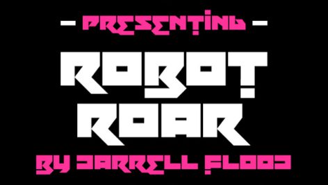فونت انگلیسی Robot Roar