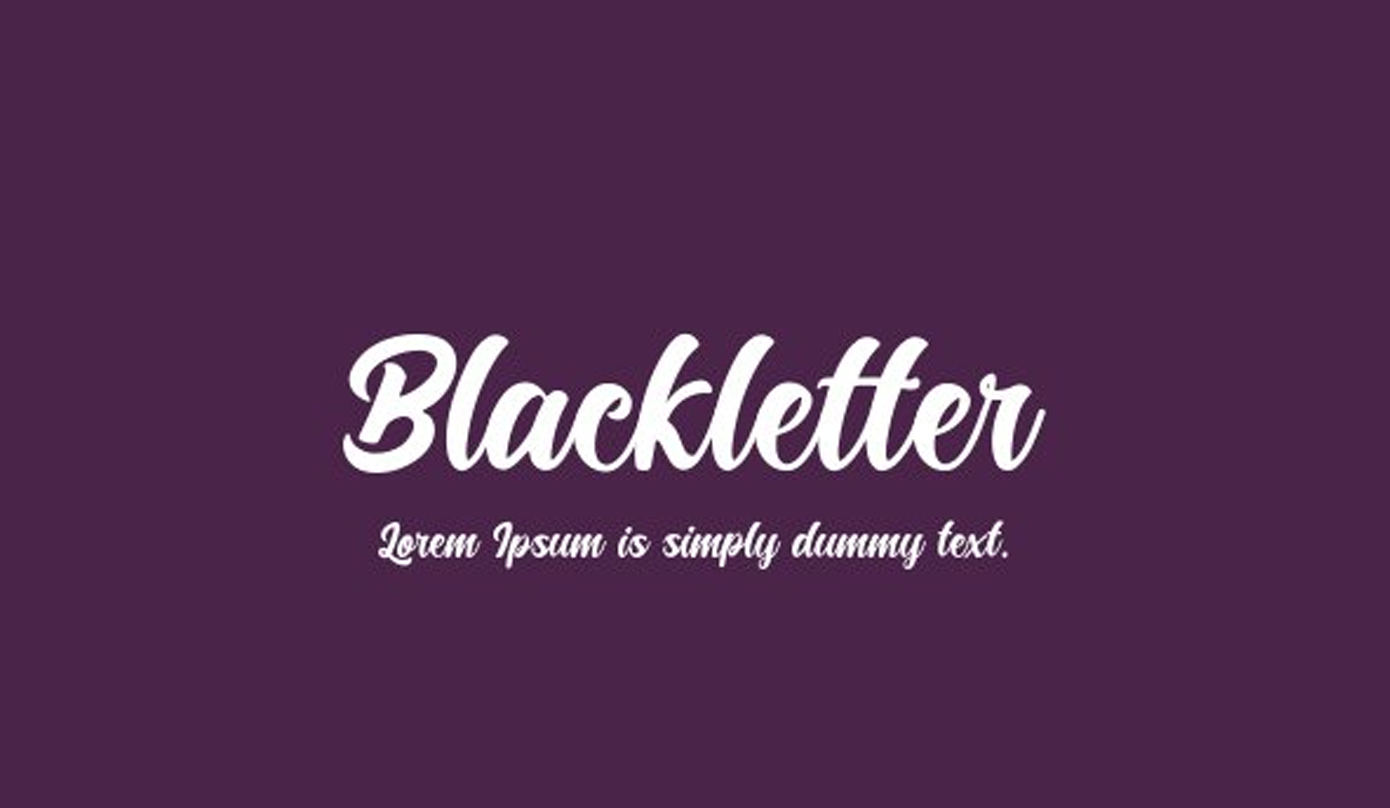 فونت انگلیسی Black Letter