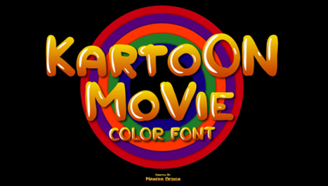 فونت انگلیسی Kartoon Movie