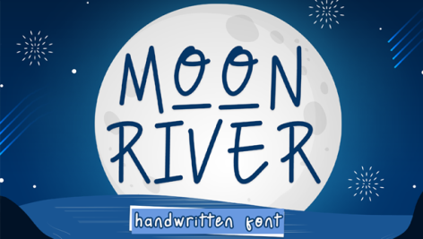 فونت انگلیسی Moon River
