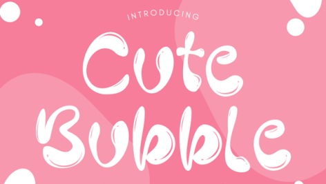 فونت انگلیسی Cute Bubble