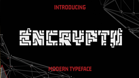فونت انگلیسی Encrypto