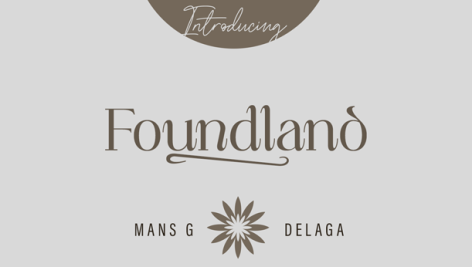 فونت انگلیسی Foundland