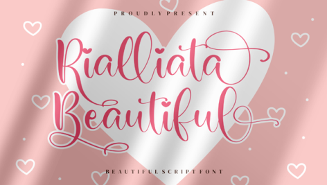 فونت انگلیسی Rialliata Beautiful