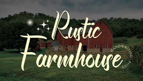 فونت انگلیسی Rustic Farmhouse