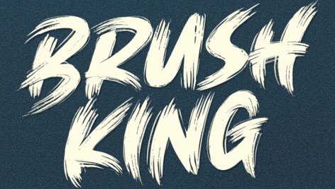 فونت انگلیسی Brush King