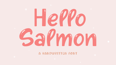 فونت انگلیسی Hello Salmon