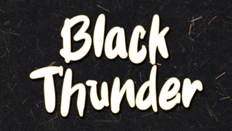 فونت انگلیسی Black Thunder
