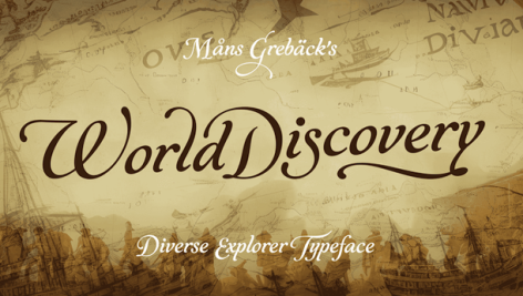 فونت انگلیسی World Discovery