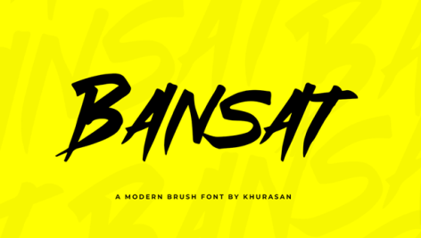 فونت انگلیسی Bansat