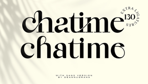 فونت انگلیسی Chatime