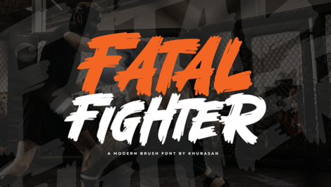 فونت انگلیسی Fatal Fighter