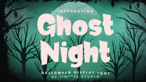 فونت انگلیسی Ghost Night