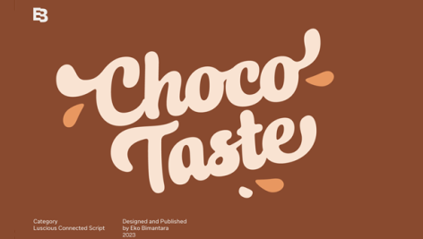 فونت انگلیسی Choco Taste