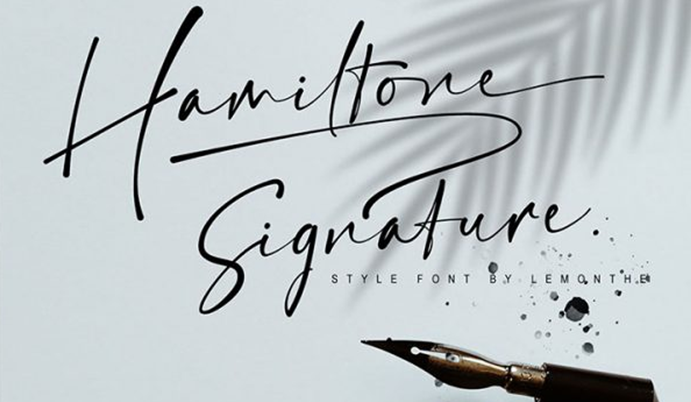 فونت انگلیسی امضا Yustine Signature