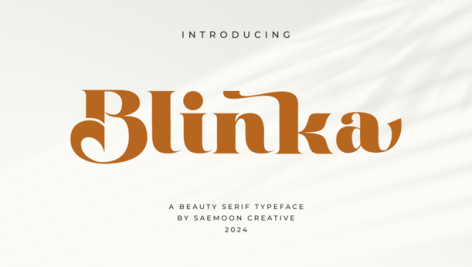 فونت انگلیسی Blinka