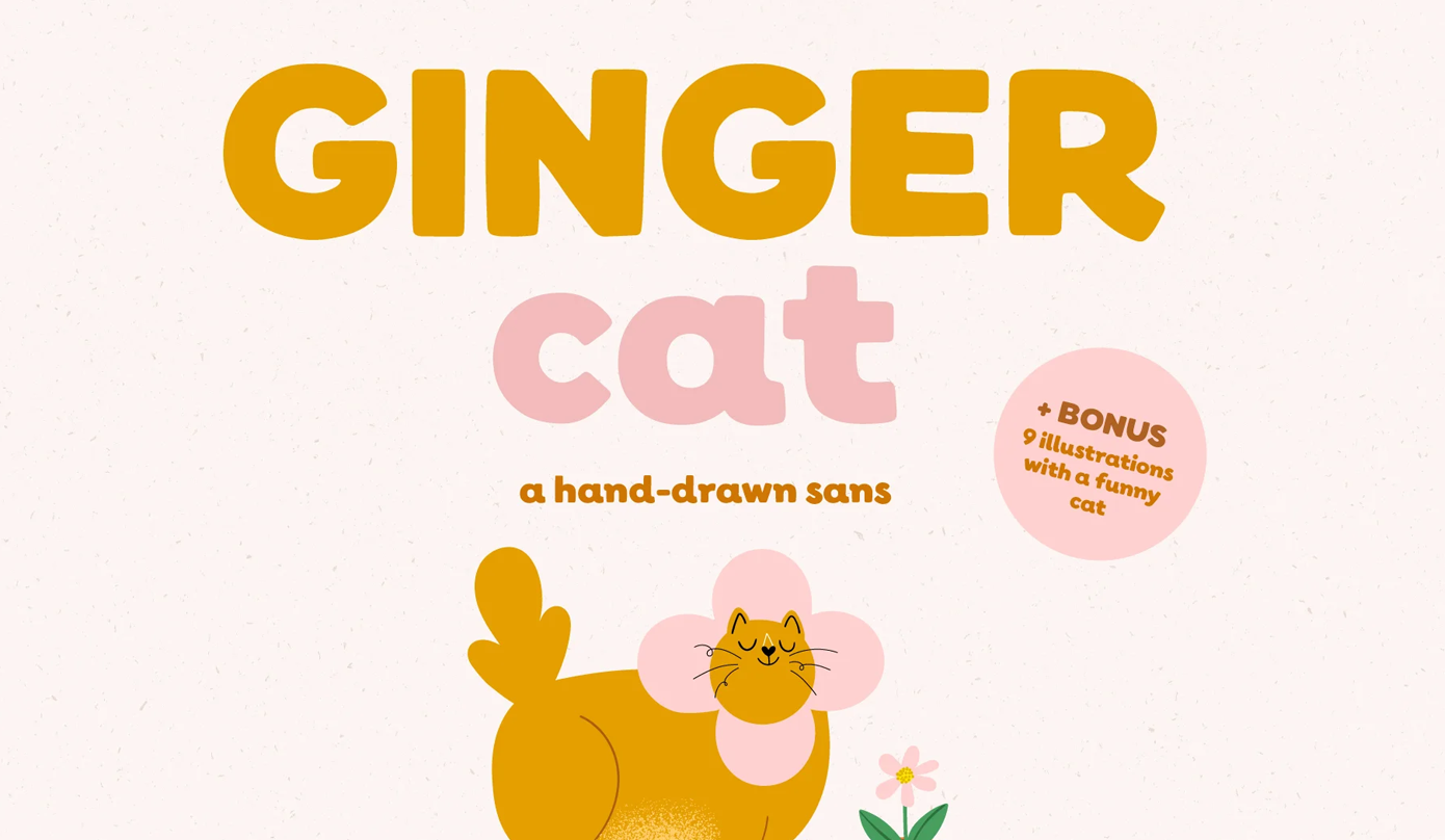 فونت انگلیسی Ginger Cat