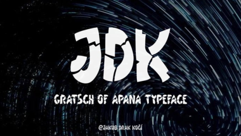 فونت انگلیسی Jdk Gratsch of Apana