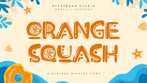 فونت انگلیسی Orange Squash