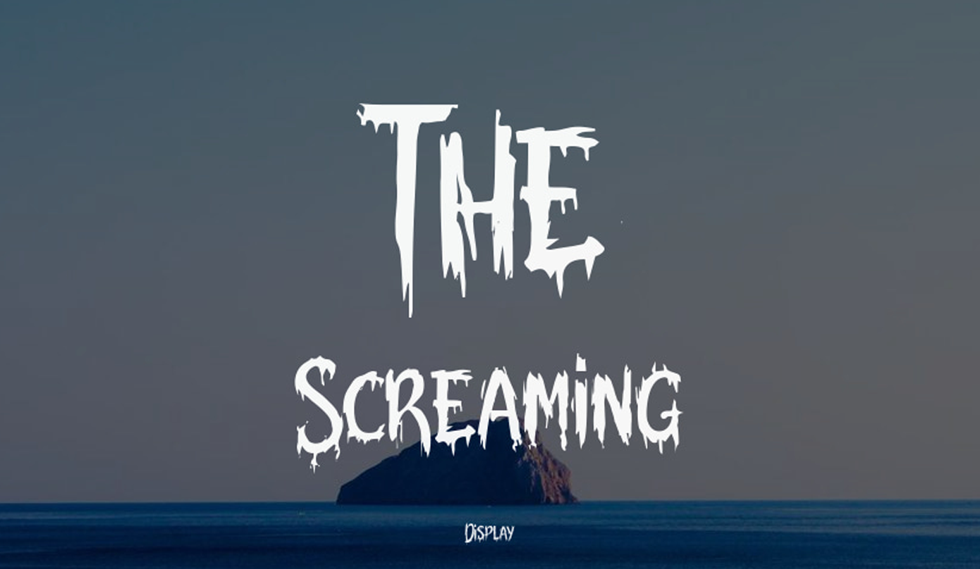 فونت انگلیسی The Screaming