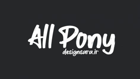 فونت انگلیسی All Pony