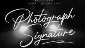 فونت انگلیسی Photograph Signature
