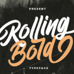 فونت انگلیسی Rolling Bold