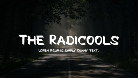 فونت انگلیسی The Radicools