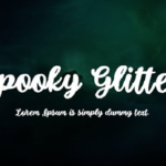 فونت انگلیسی Spooky Glitter