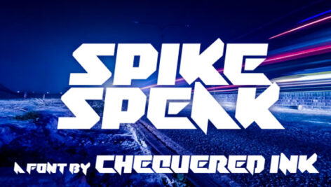 فونت انگلیسی Spike Speak