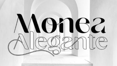 فونت انگلیسی Monea Alegante