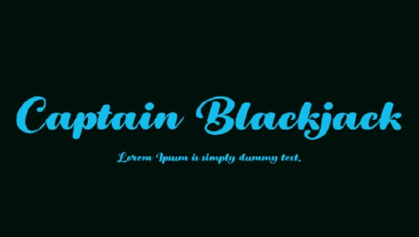 فونت انگلیسی Captain Blackjack